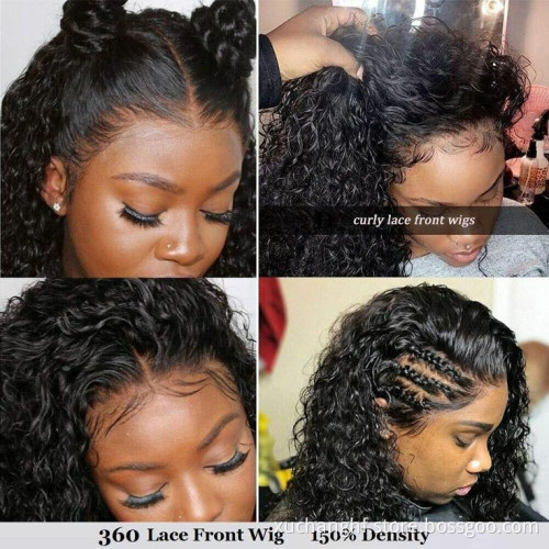 Unprocessed Mongolian Kinky Curly Hair, Raw Burmese Kinky Curly Virgin Hair,Kinky Curly Human Hair Lace Wig in Zambia